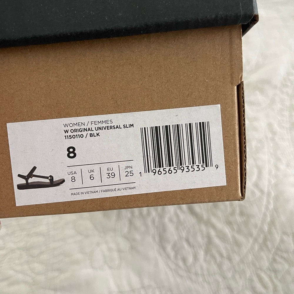 Teva Black Universal Slim Sandals